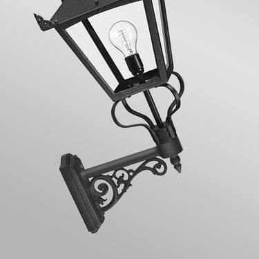 Wall lamp black | Outdoor | 29 x 49 x 82 cm | Grampian | (IP44)