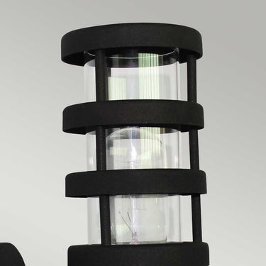 Wall lamp black | Outdoor | 9 x 15 x 24.5 cm | Hornbaek | (IP44)