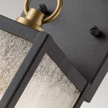 Wall lamp black-gray | Outdoor use | 12.7 x 14.3 x 31.6 cm | Lahden | (IP44)