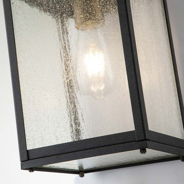 Wall lamp black-gray | For outdoor use | 17.8 x 19.7 x 44 cm | Lahden | (IP44)