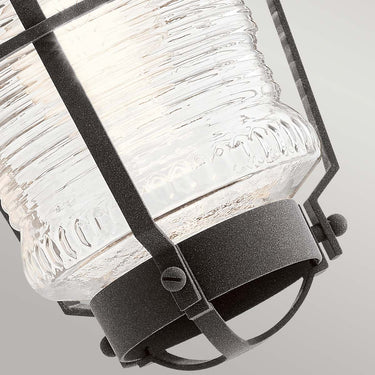 Wall lamp black-gray | Outdoor | 17.8 x 22.1 x 36.8 cm | Chance Harbor | (IP44)