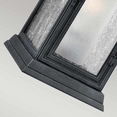 Wall lamp black-gray | Outdoor | 19 x 18.4 x 48.7 cm | Shepherd | (IP44)
