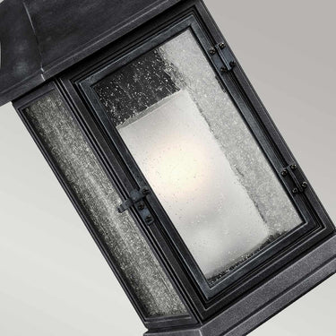 Wall lamp black-gray | Outdoor | 21.6 x 24.5 x 65 cm | Shepherd | (IP44)
