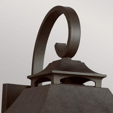 Wall lamp black-gray | Outdoor use | 24.1 x 27.3 x 48.9 cm | Galena | (IP44)