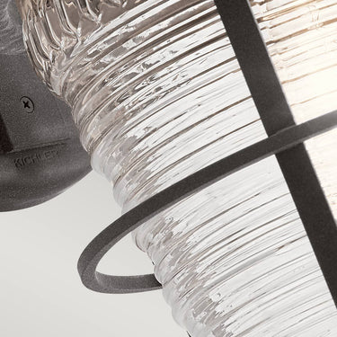 Wall lamp black-gray | Outdoor use | 26.7 x 32.1 x 55.1 cm | Chance Harbor | (IP44)