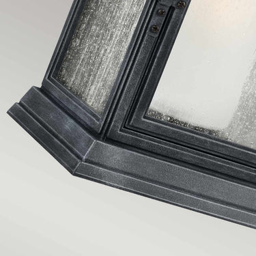 Wall lamp black-gray | Outdoor | 29.2 x 32.8 x 89.1 cm | Shepherd | (IP44)