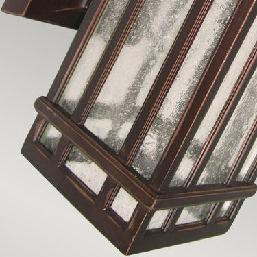 Wall lamp bronze | Outdoor | 12 x 16 x 26 cm | Chedworth | (IP44)