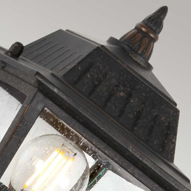 Wall lamp bronze | Outdoor | 13.5 x 15 x 26 cm | Highnam | (IP44)