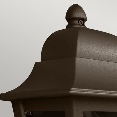 Wall lamp bronze | Outdoor use | 19.3 x 11 x 32.5 cm | Deco Lane | (IP44)