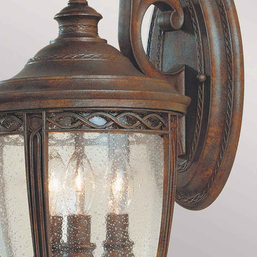 Wall lamp bronze | Outdoor | 21.6 x 26.7 x 50.2 cm | English Bridle | (IP44)