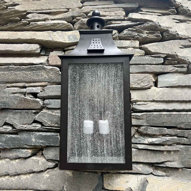 Wall lamp bronze | Outdoor | 23 x 11 x 46 cm | Kendal | (IP44)