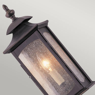 Wall lamp dark bronze | Outdoor | 14 x 10.8 x 35.6 cm | Market Square | (IP44)