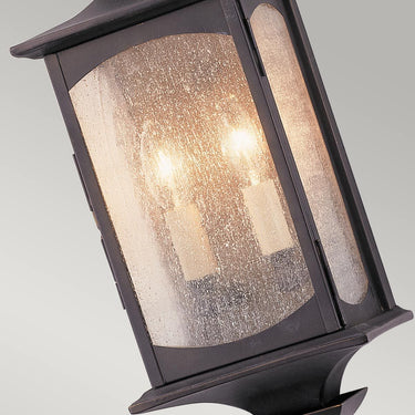 Wall lamp dark bronze | Outdoor | 17.1 x 12.4 x 48.3 cm | Market Square | (IP44)
