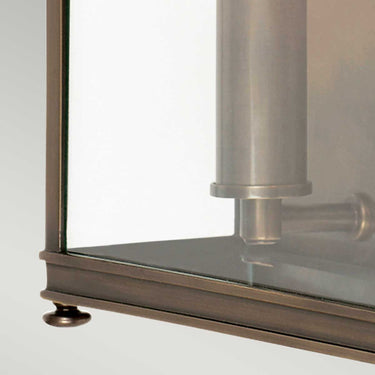 Wall lamp dark bronze | Outdoor | 25.5 x 11 x 31 cm | Holborn | (IP44)