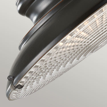Wall lamp dark bronze | Outdoor use | 30.5 x 34.1 x 31.8 cm | Redding Station | (IP44)