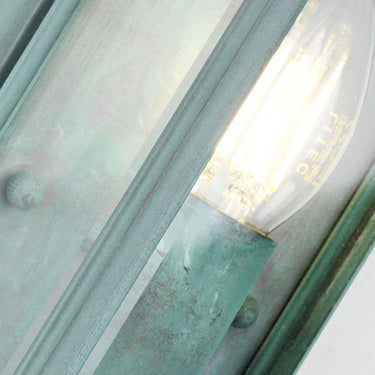Wall lamp green patina | Outdoor | 13 x 11 x 31 cm | Holborn | (IP44)