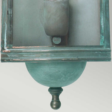 Wall lamp green patina | Outdoor | 17.5 x 13 x 60 cm | Downing Street | (IP44)