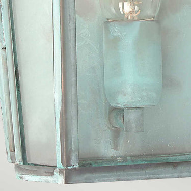 Wall lamp green patina | Outdoor | 22 x 12 x 37.5 cm | Mansion House | (IP44)