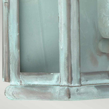 Seinävalaisin vihreä patina | Ulkokäyttöön | 22,5 x 8 x 30,5 cm | St Martins | (IP44)
