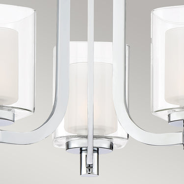 Wall lamp polished chrome | For bathroom | 53.3 x 16.5 x 15.9 cm | Kolt | (IP44)