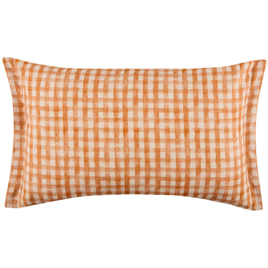 Sisustustyyny vaaleanvihreä ja oranssi | Myös ulkokäyttöön | 40 x 60cm | Peach Trellis