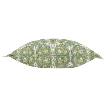 Light green decorative cushion | Also for outdoor use | 60 x 40 cm | William Morris Snakehead