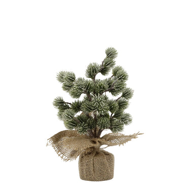 Somiste Fleur Cedar Tree w. snow H30 cm green