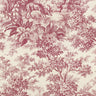 Stag Toile Burgundy | non-woven tapetti | Révolution Papers