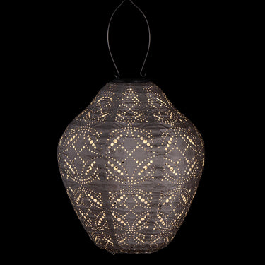 Taupe aurinkokennolyhty |  Ø30 x 33,7 cm | Mandela Jar