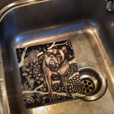 Dishcloth | 17x20 cm | The French Dog