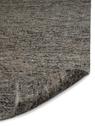 Harmaa meleerattu 1,5 cm paksu merinovillamatto | 140 x 200 cm | Merino Grey Melange