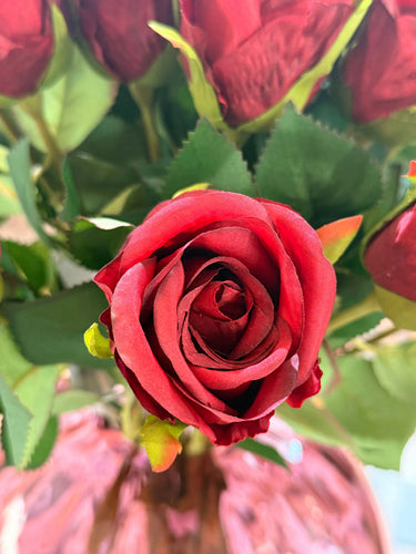 Dark red rose | ⌀6 x 45 cm