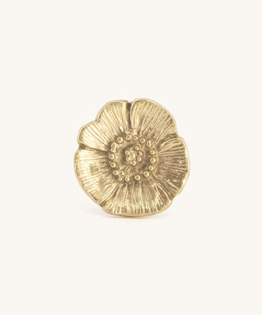 Unikko nuppivedin | Messinki | ⌀4 x 3 cm | Mia Poppy
