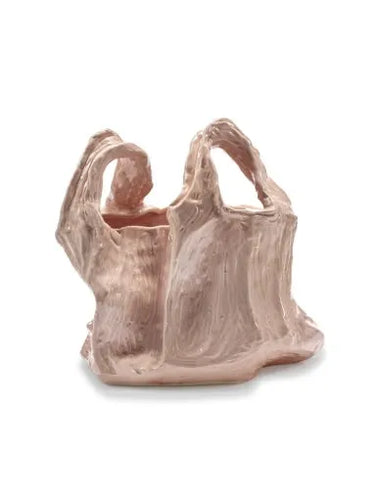 Vaaleanpunainen maljakko posliinia | 36 x 26 x 33 cm | Gala
