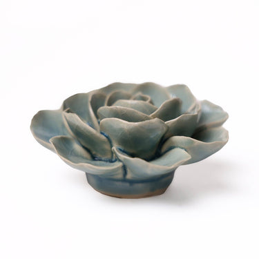 Vaaleansininen jaloleinikki-posliinikukka Chive, ⌀8,9 x 4,6 cm – kuva 2