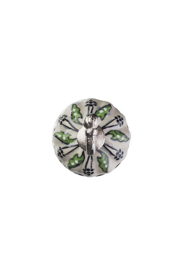 White and green coat hook | Ø6 cm