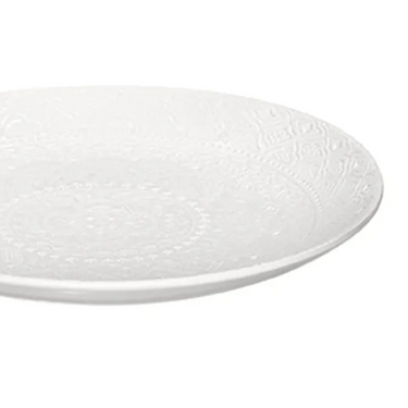 Valkoinen pyöreä tarjoiluvati keramiikkaa | ⌀35 cm | Orient