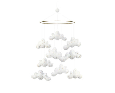 Valkoiset pilvet mobile | ⌀20 x 50 cm