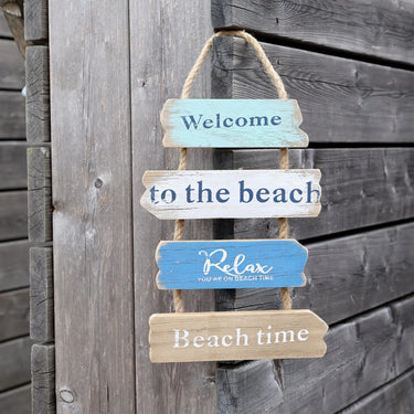 "Welcome to the Beach"-kyltti | 19 x 2 x 35 cm
