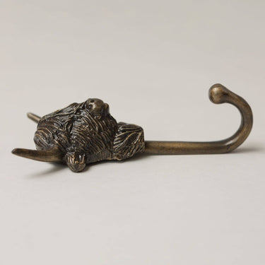 Highland Cow Wall Hook Iron | Antique Brass | 7.1 x 3.6 x 14.5 cm | Highland Cow