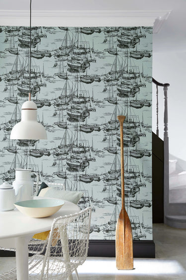 Zingara Cerulean Sea | non-woven tapetti | 20th Century Papers